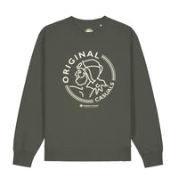 Original Casuals 'OC Badge - Ajax' Khaki Sweatshirt