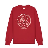 Original Casuals 'OC Badge - Ajax' Red Sweatshirt