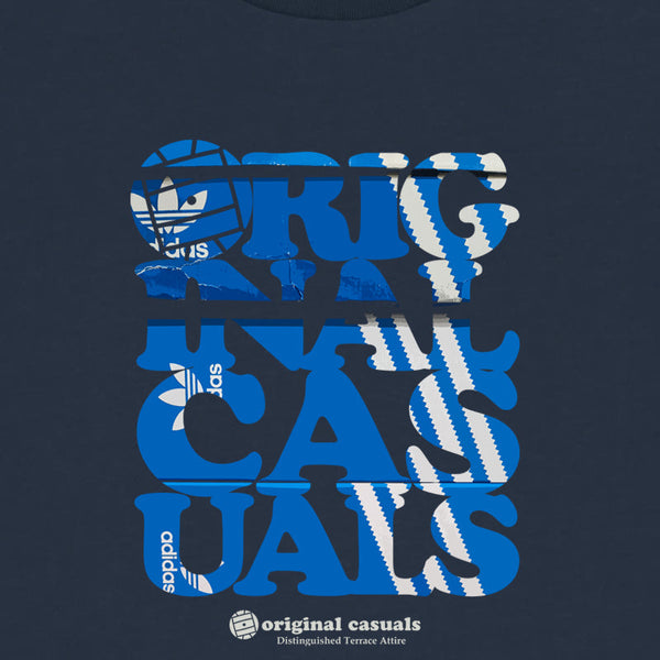 Original Casuals 'Stacked Stripe' Navy T-shirt