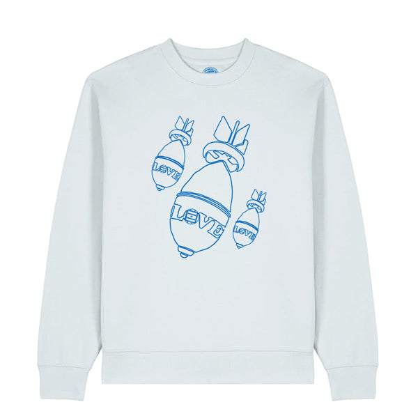 Original Casuals 'Love Bomb' Ice-Blue Sweatshirt