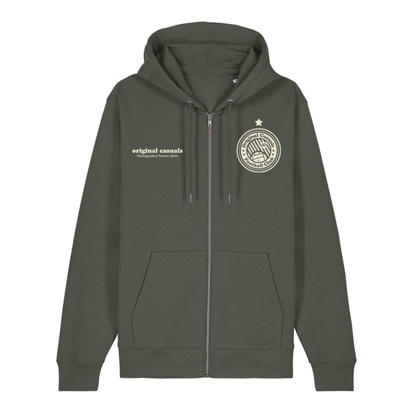 Original Casuals 'FC Badge' Khaki Zip-Up