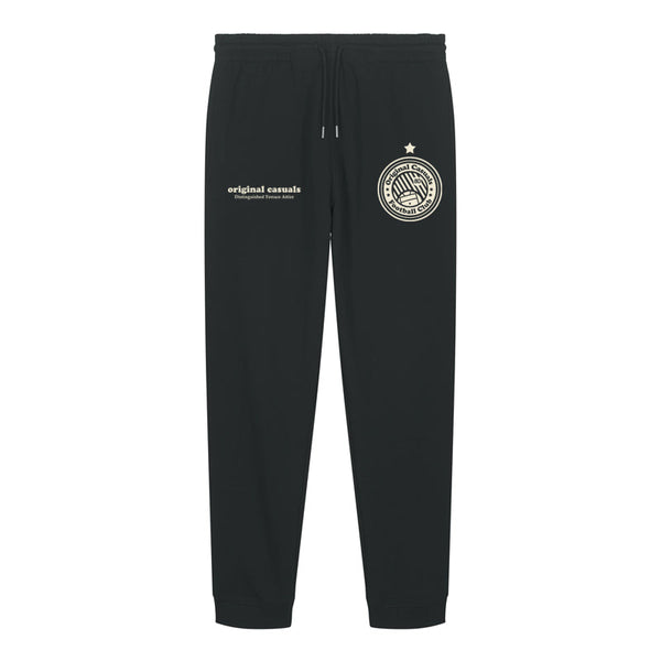 Original Casuals 'FC Badge' Black Joggers