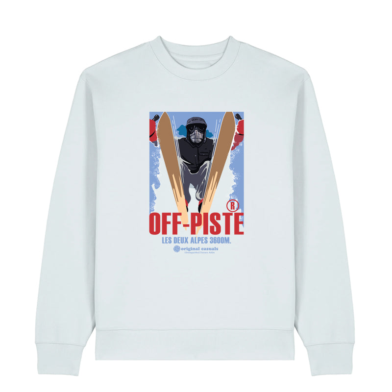 Original Casuals 'Off-Piste' Ice-Blue Sweatshirt