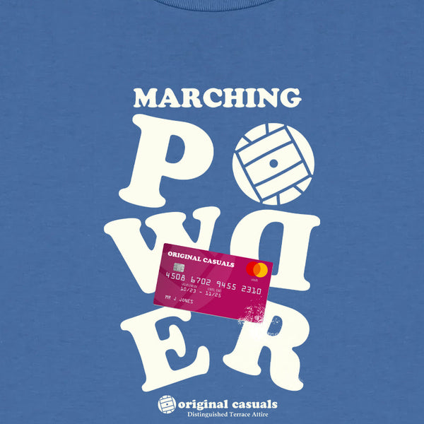 Original Casuals 'Marching Powder' Mid-Blue T-shirt