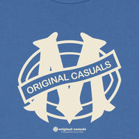 Original Casuals 'OC Badge - Marseille' Mid-Blue Sweatshirt