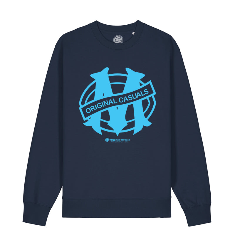 Original Casuals 'OC Badge - Marseille' Navy Sweatshirt