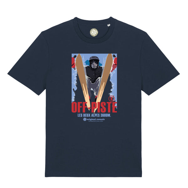 Original Casuals 'Off-Piste' Navy T-shirt