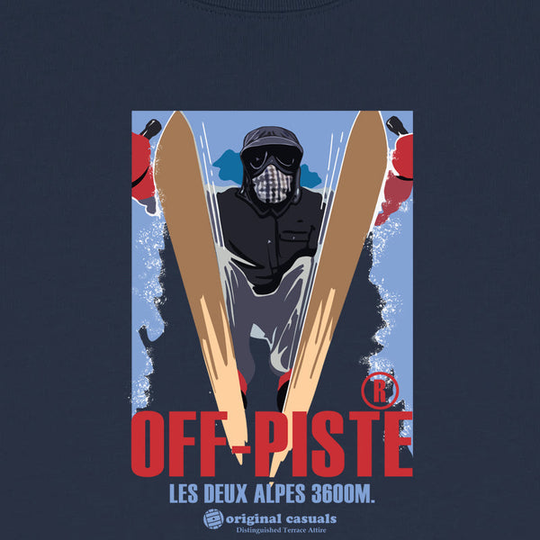 Original Casuals 'Off-Piste' Navy T-shirt