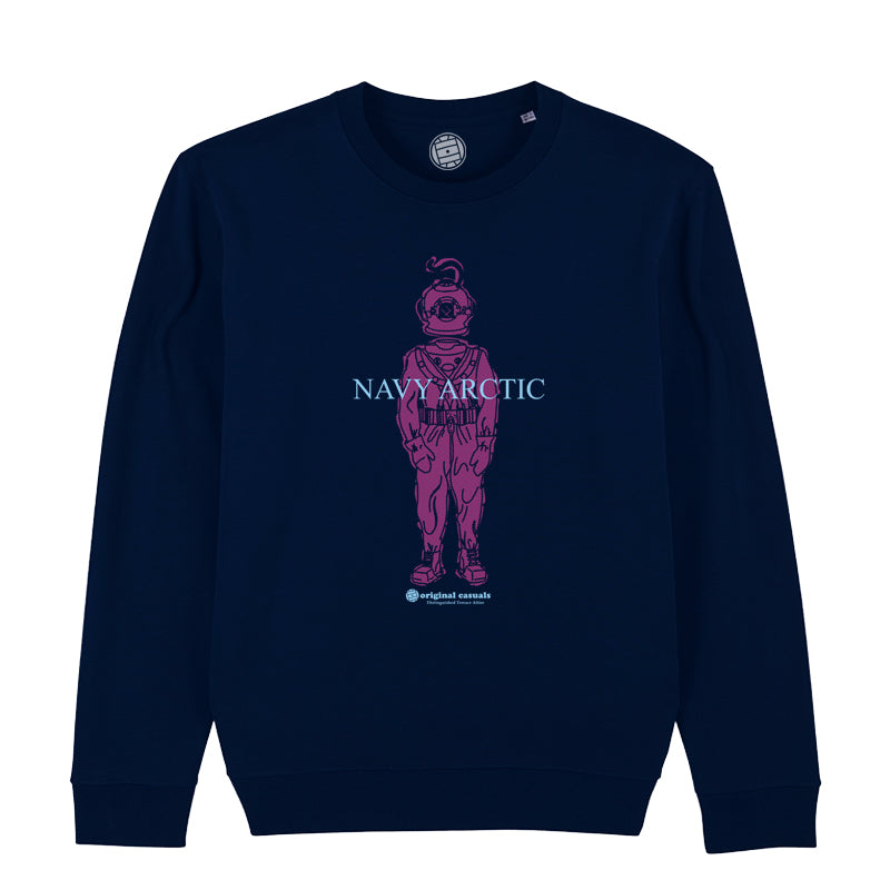 Original Casuals 'Deep Sea Casual Pink' Navy Sweatshirt