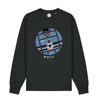 Original Casuals 'Get Stripped - Newcastle Away' Black Sweatshirt