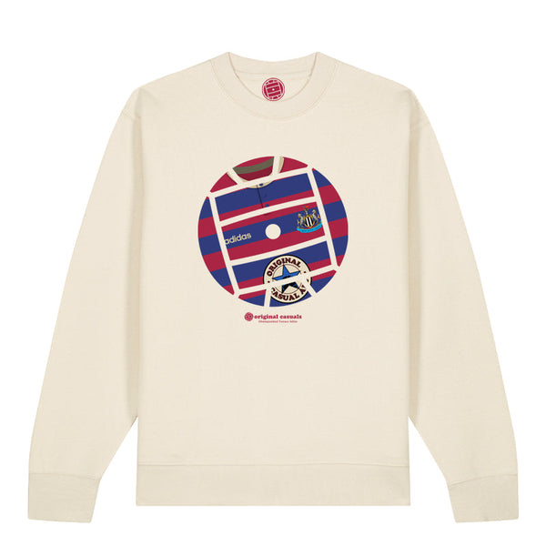 Original Casuals 'Get Stripped - Newcastle Away' Raw Sweatshirt