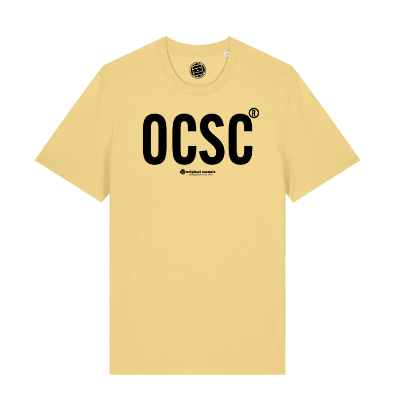 Original Casuals 'OCSC Text' Viva Yellow T-shirt