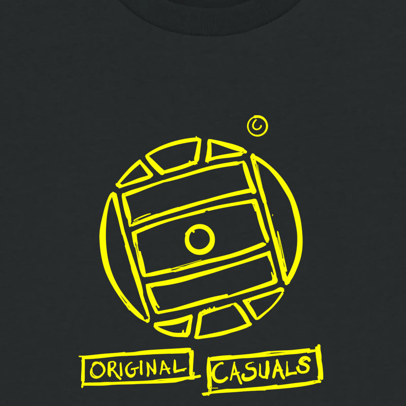 Original Casuals 'Graffiti Football' Black T-Shirt