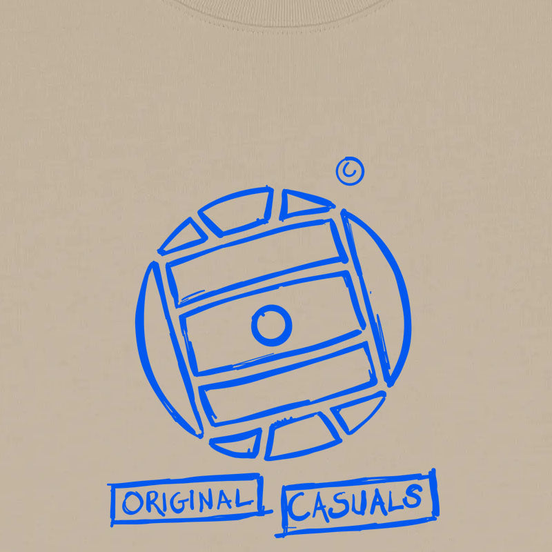 Original Casuals 'Graffiti Football' Desert Dust Sweatshirt