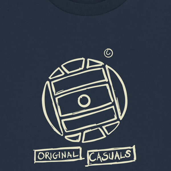 Original Casuals 'Graffiti Football' Navy T-Shirt