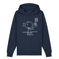 Original Casuals 'Calvin The Casual - Pub' Navy Hoodie