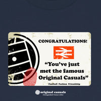 Original Casuals 'Calling Card' Navy T-shirt