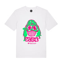 Original Casuals 'Casual Grafitti' Pink on White T-shirt