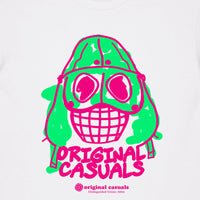 Original Casuals 'Casual Grafitti' Pink on White T-shirt