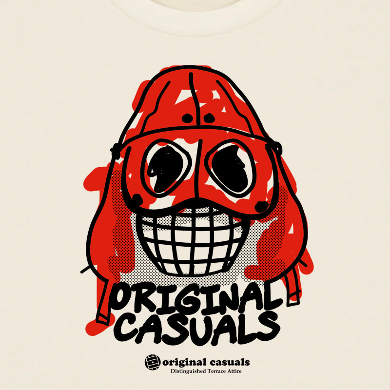 Original Casuals 'Casual Grafitti' Red on Raw T-shirt