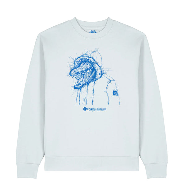 Original Casuals 'Scribble Croc' Ice-Blue Sweatshirt