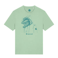 Original Casuals 'Scribble Croc' Misty Green T-shirt