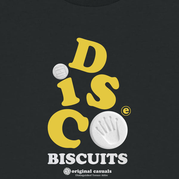 Original Casuals 'Disco Biscuits' Black T-shirt