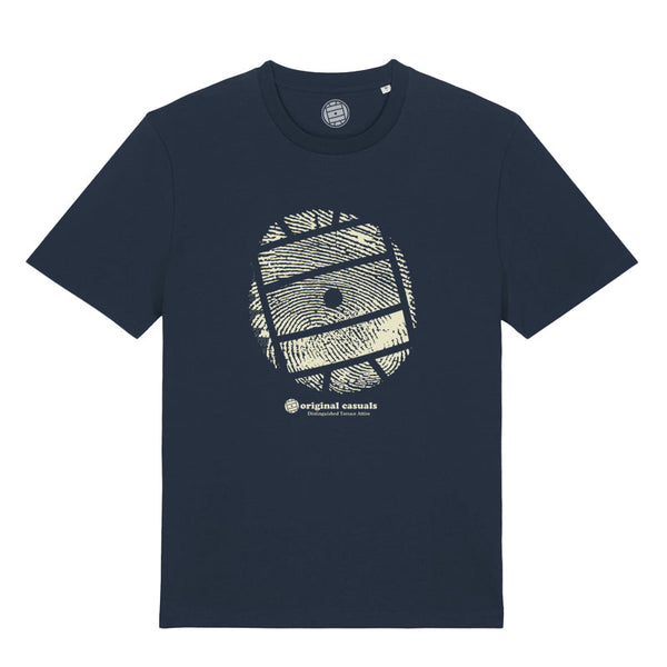 Original Casuals 'Fingerprint' Navy T-shirt