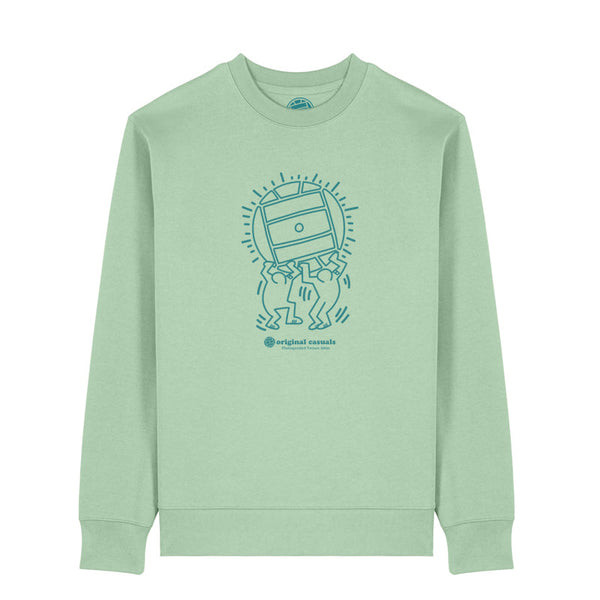 Original Casuals 'Best Buddies' Misty Green Sweatshirt