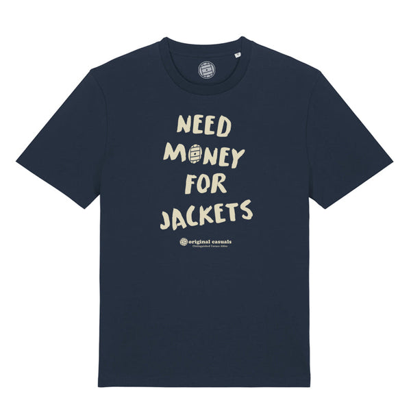 Original Casuals 'Need Money For Jackets' Navy T-shirt