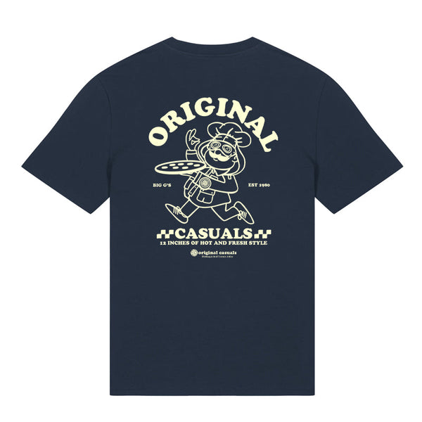 Original Casuals 'Pizza Guy' Navy T-shirt