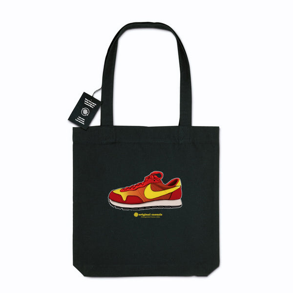 Original Casuals 'Flames' Black tote bag